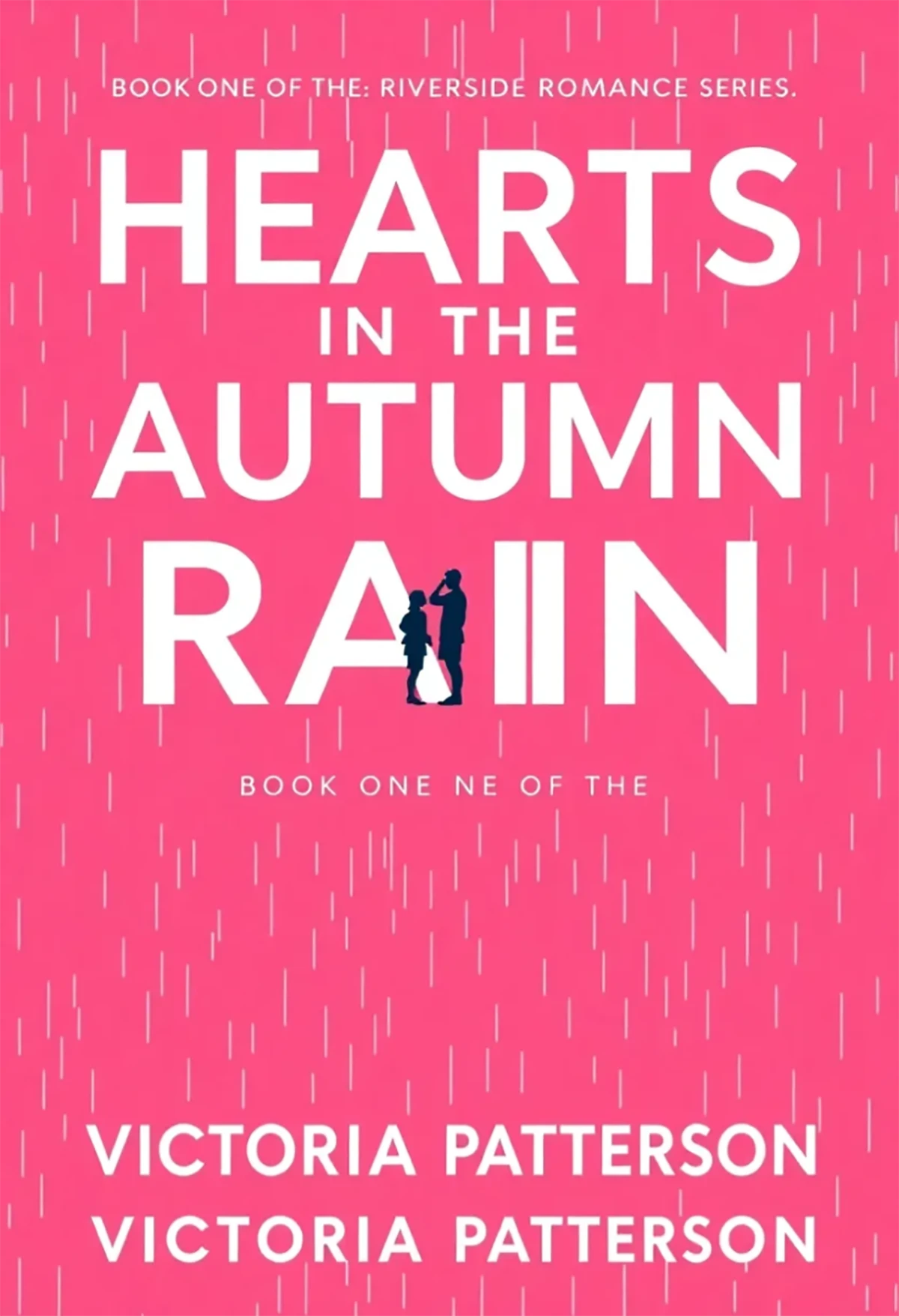 Romance book cover from Venngage with simplistic graphics and text rendering issues.