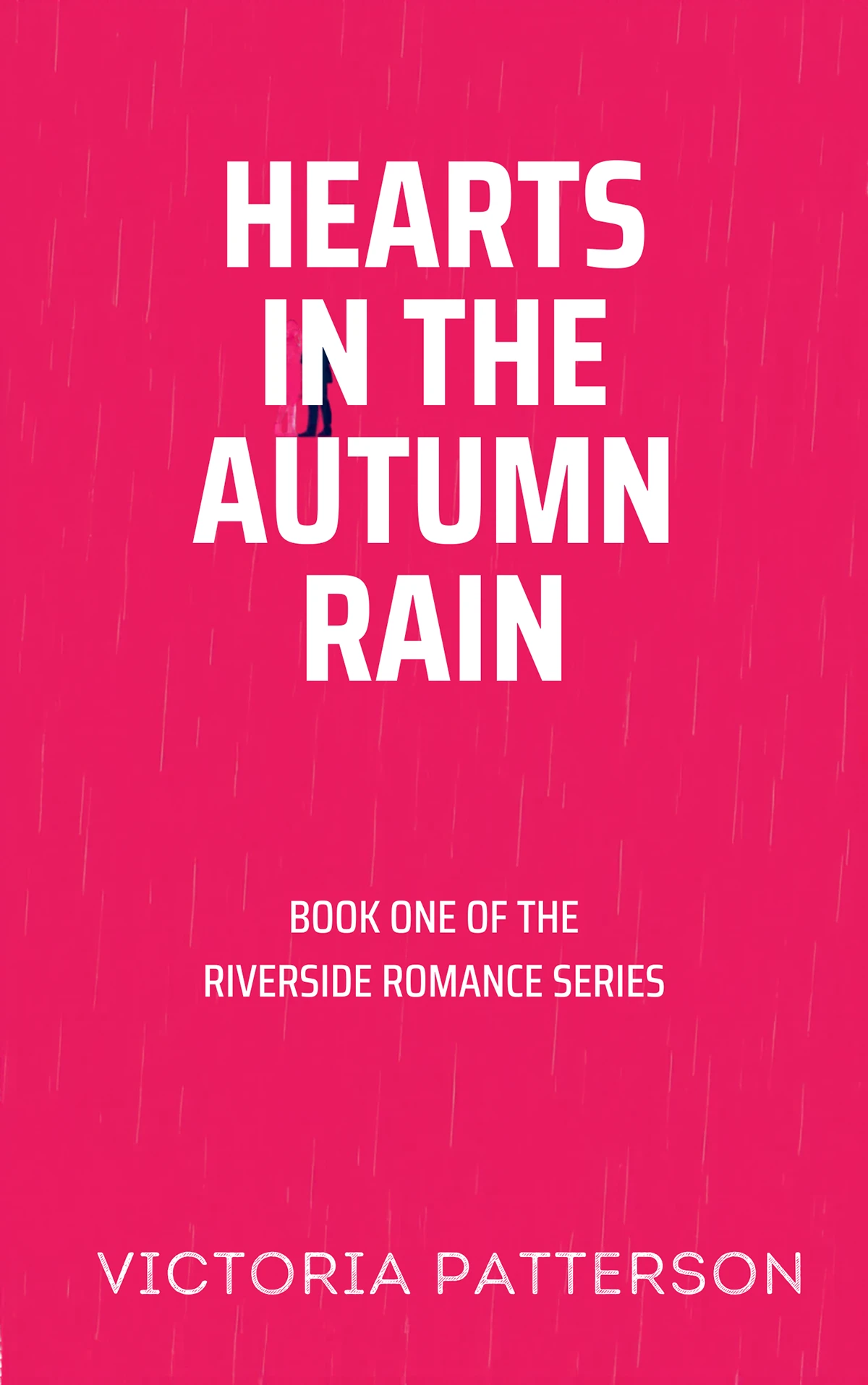 Romance book cover from Canva with vibrant colors but messy text.